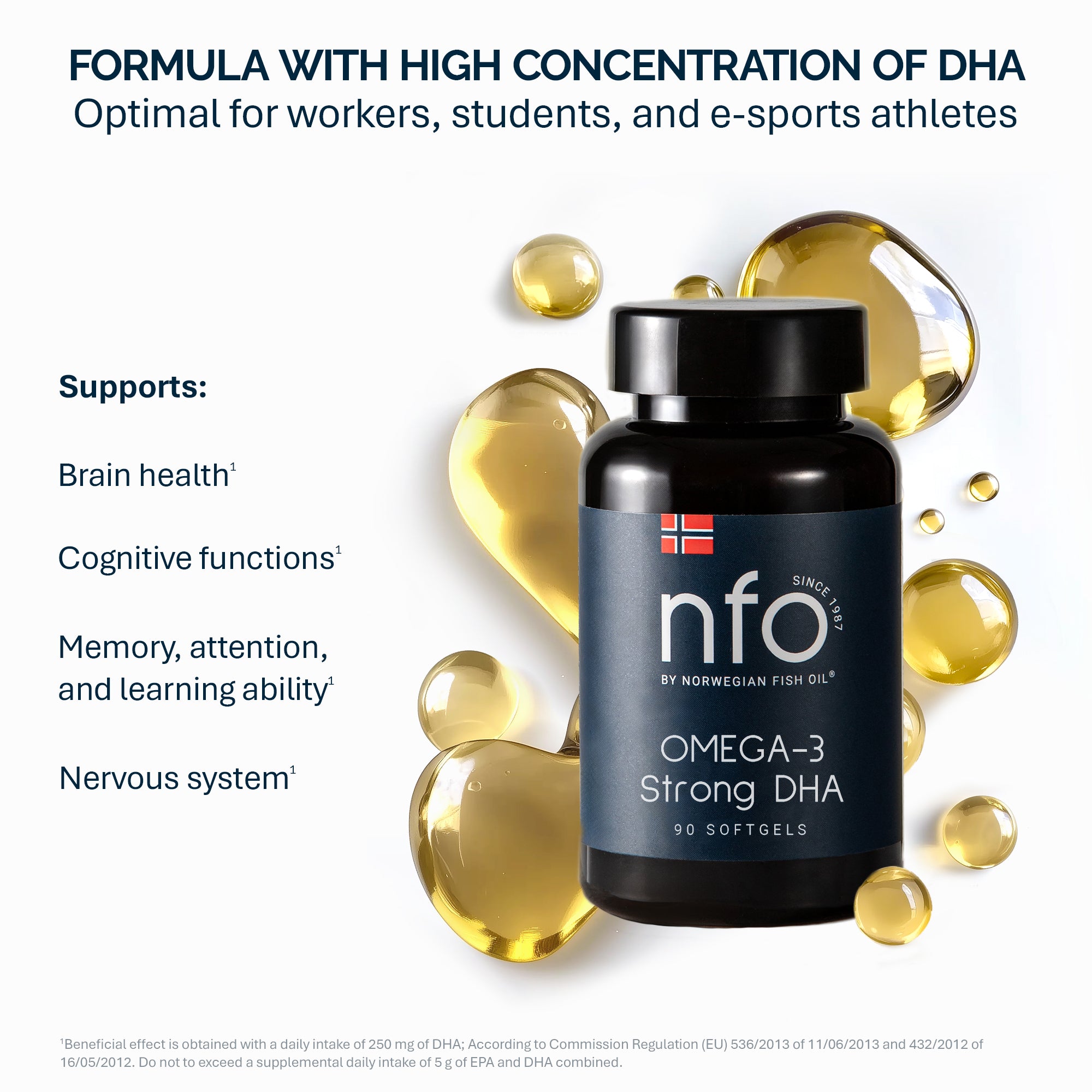 Omega-3 Strong DHA - 90 Kapseln