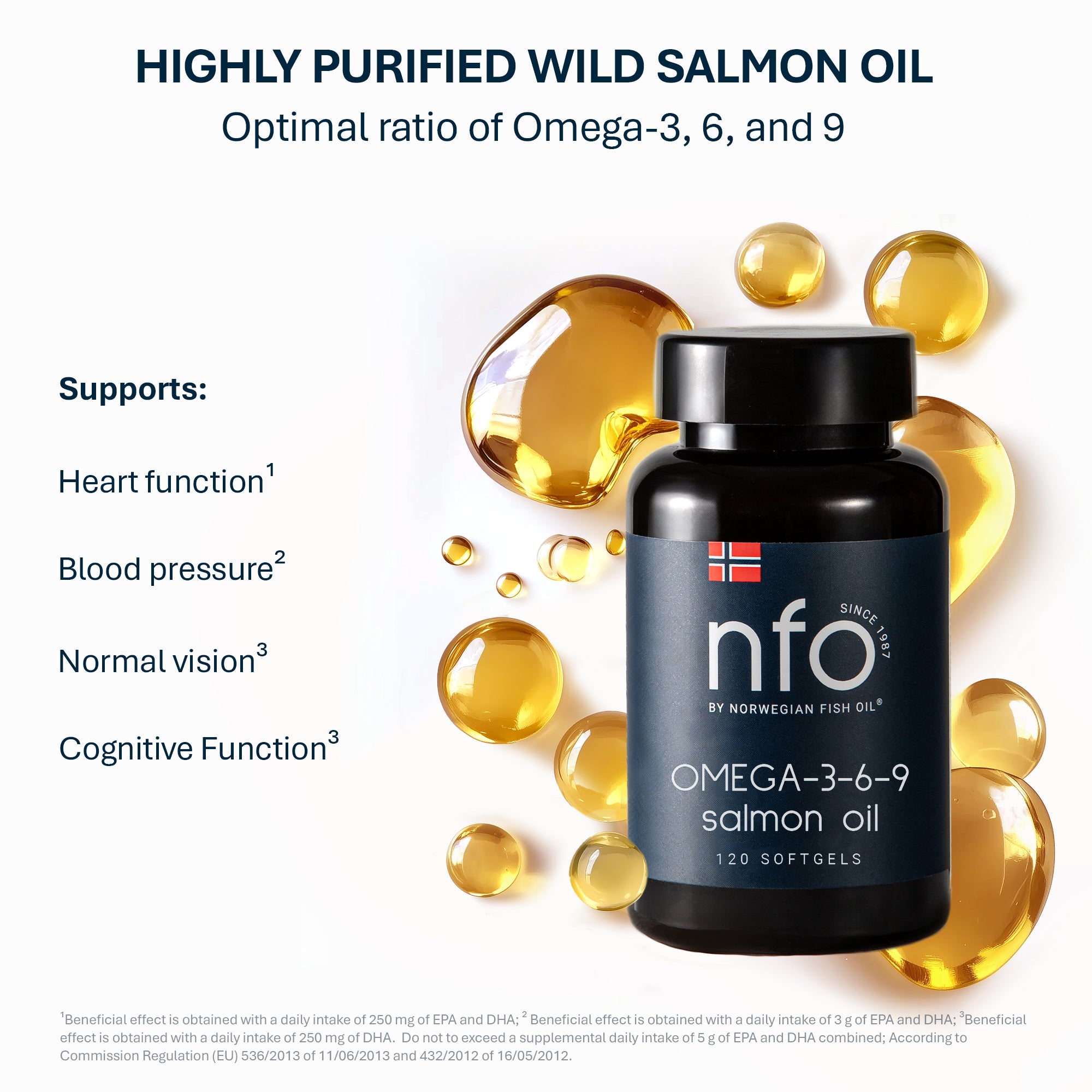 Omega 3-6-9 Salmon Oil - 120 Softgels