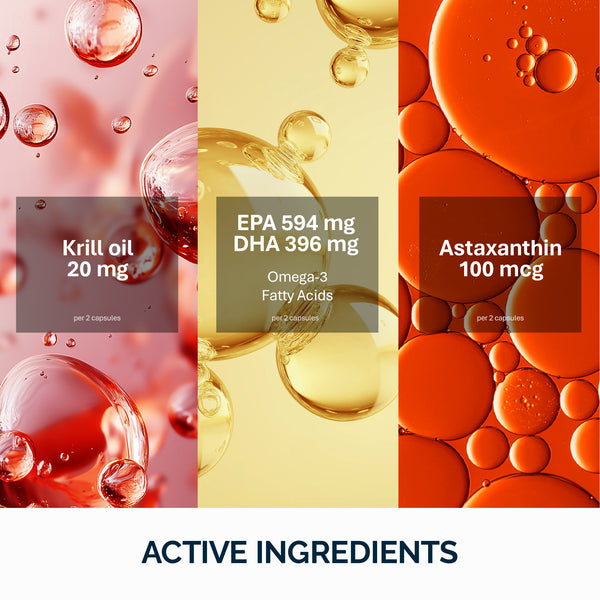 Omega-3-Krillöl mit Astaxanthin