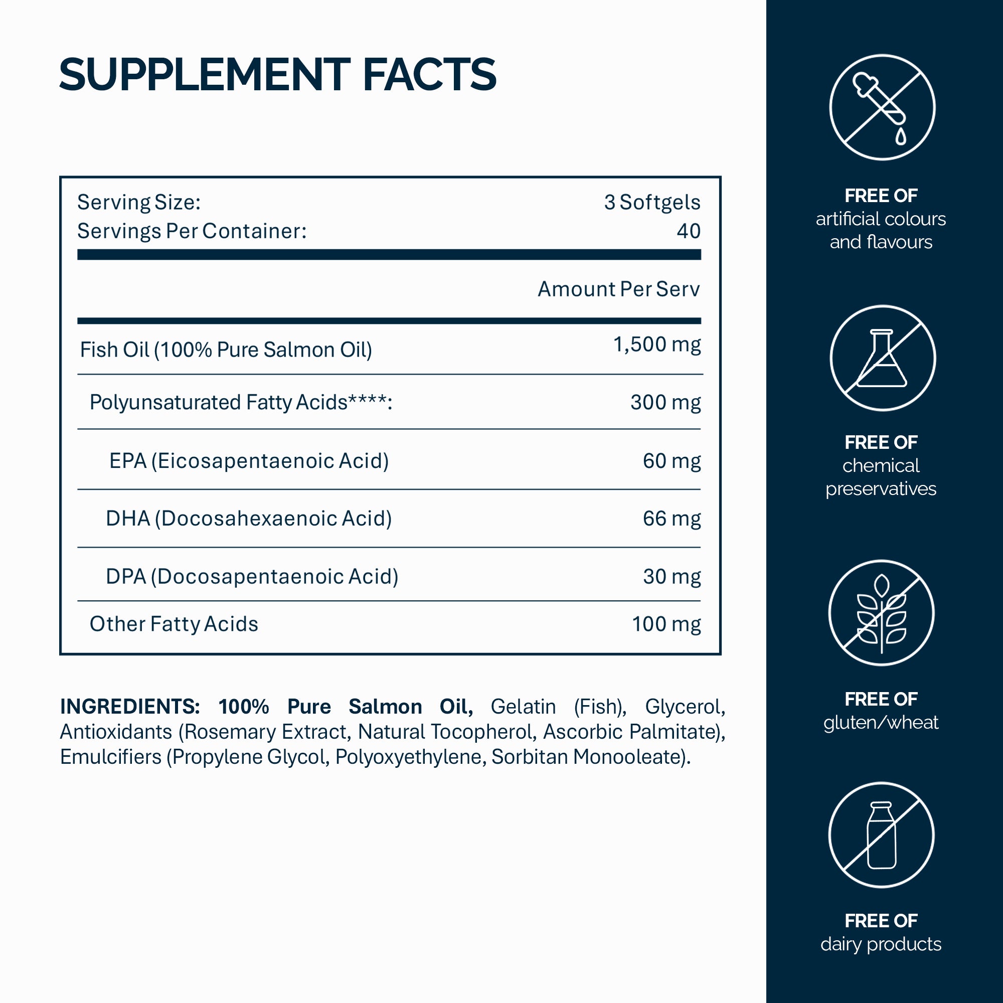 Omega 3-6-9 Salmon Oil - 120 Softgels