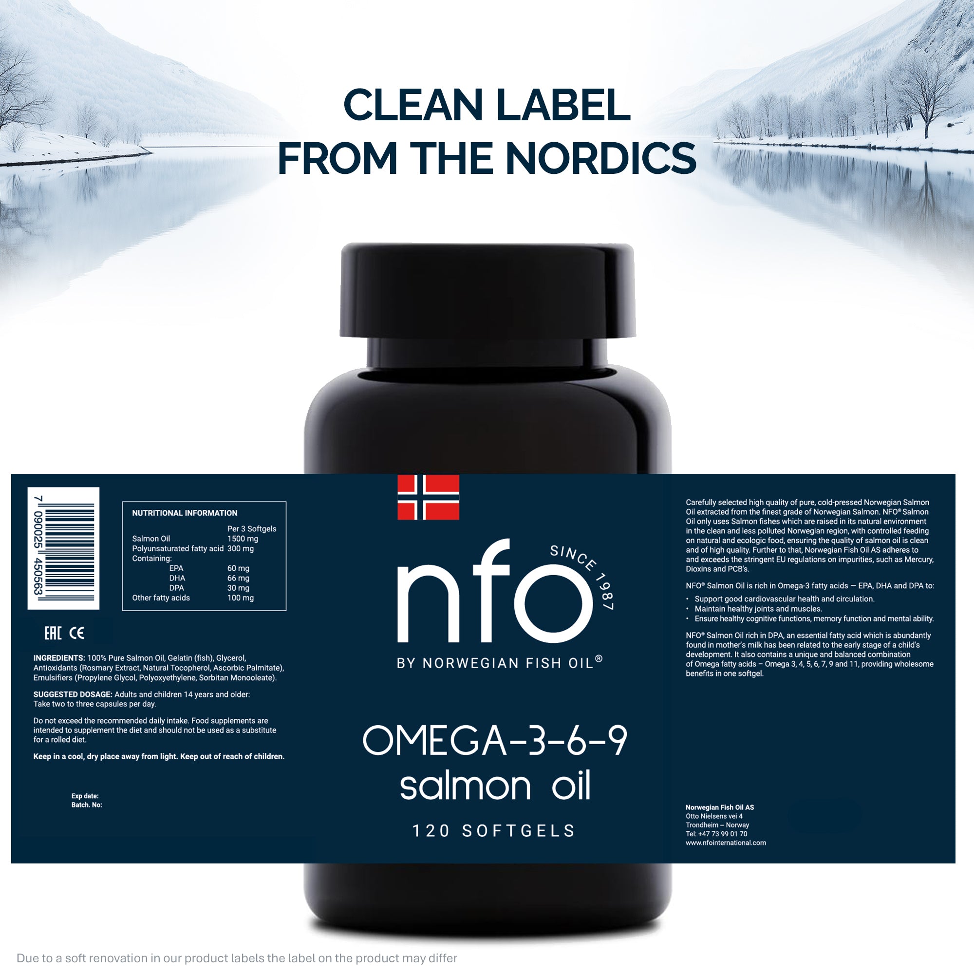 Omega 3-6-9 Salmon Oil - 120 Softgels