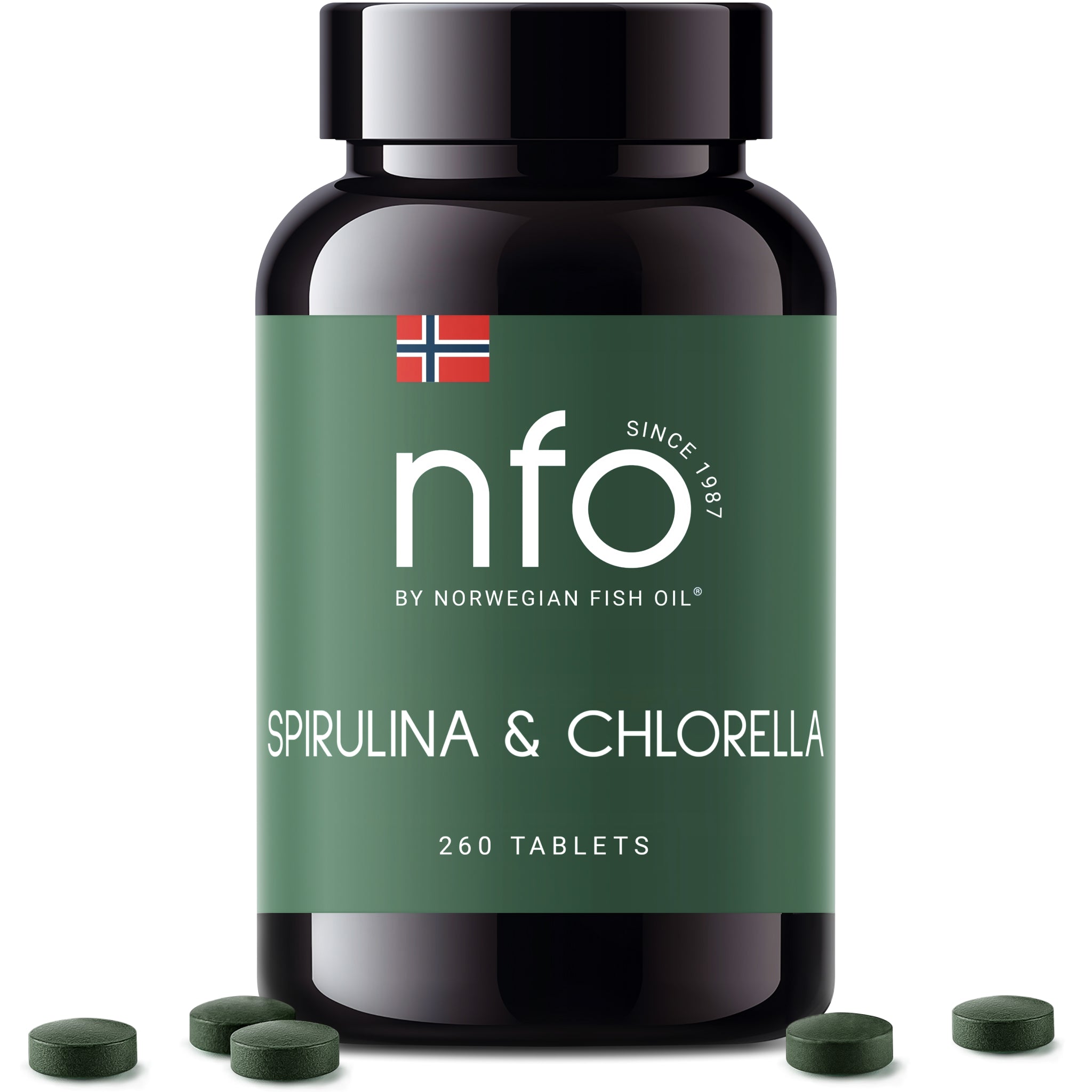 Spirulina & Chlorella - 260 Capsules