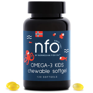Omega-3 Kids Chewable Capsules with Vitamin D, Fish Gelatin- 120 Capsules