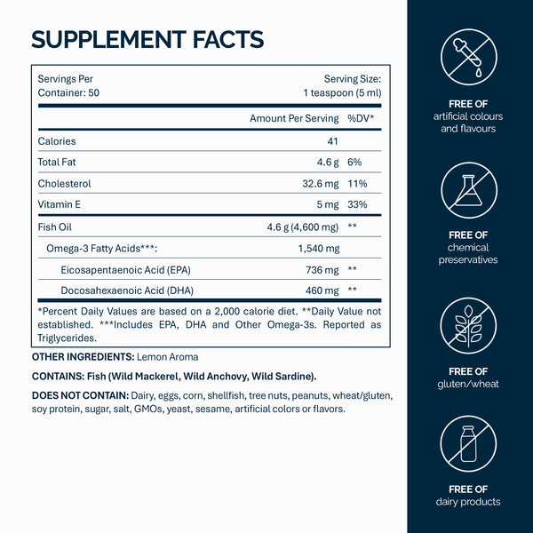 Omega-3 Öl Zitrone – 250 ml