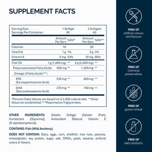 Omega-3 Strong DHA - 90 Kapseln
